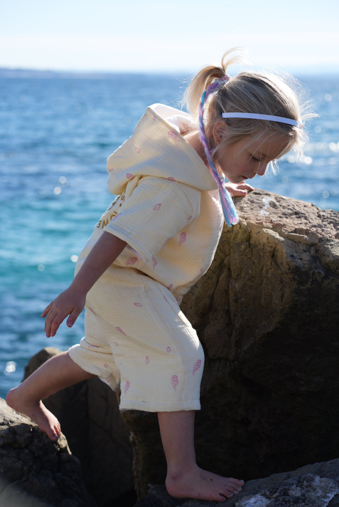 Kid's Zip-Up Jumpsuit Towel