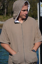 Adult's Zip-Up Beach Towel Robe