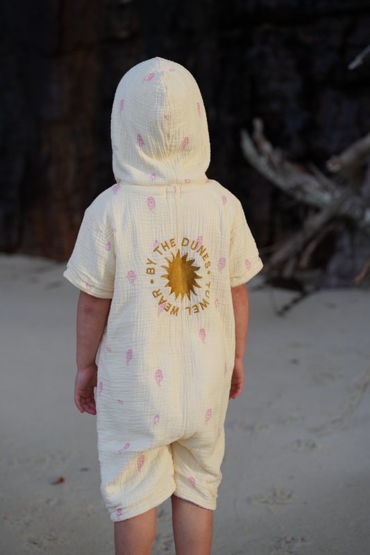 Kid's Zip-Up Jumpsuit Towel